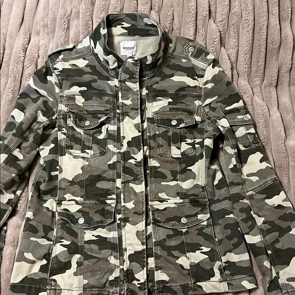 Kensie Jeans Camouflage Jacket